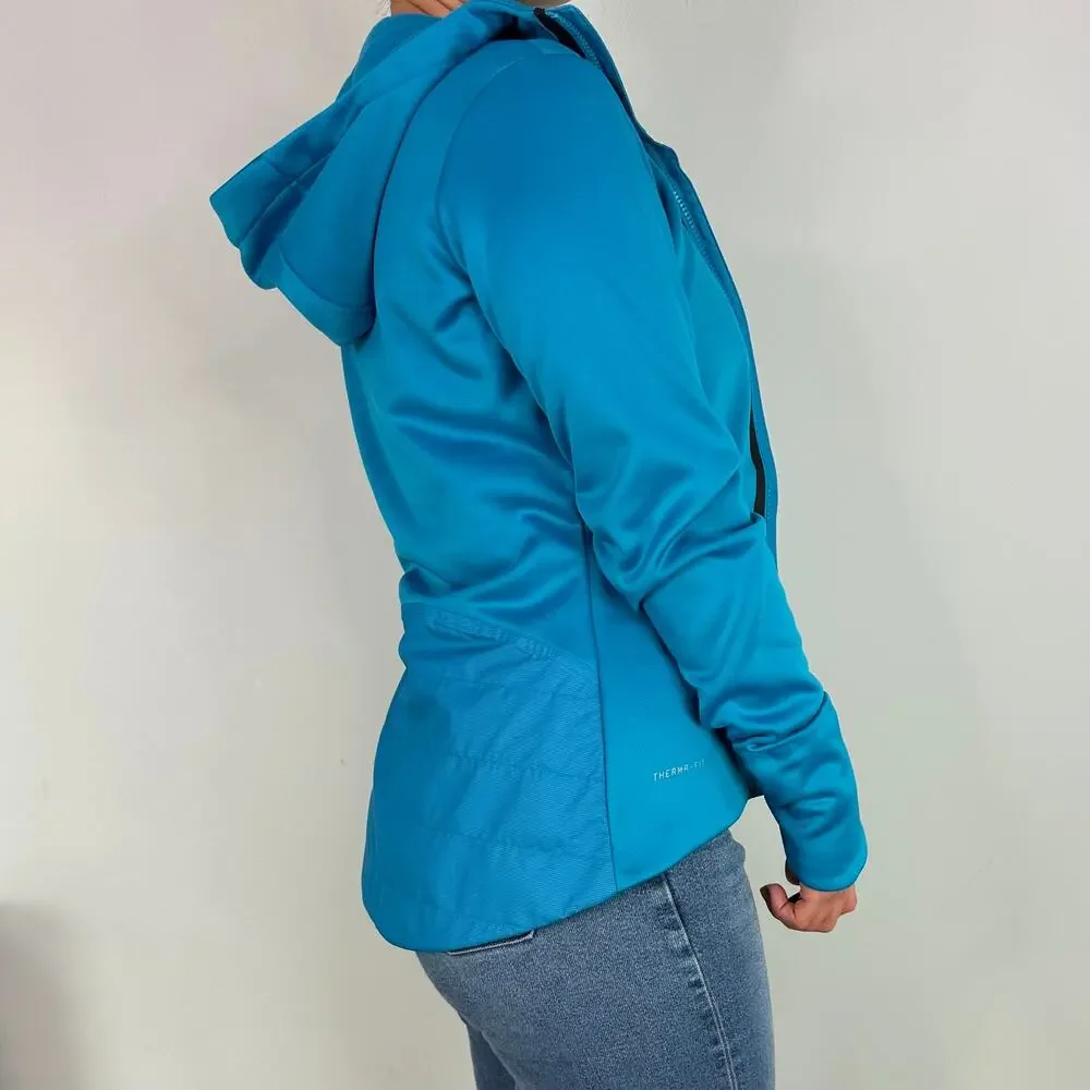 Nike Blue Therma-Fit Hooded Full Zip Up Jacket